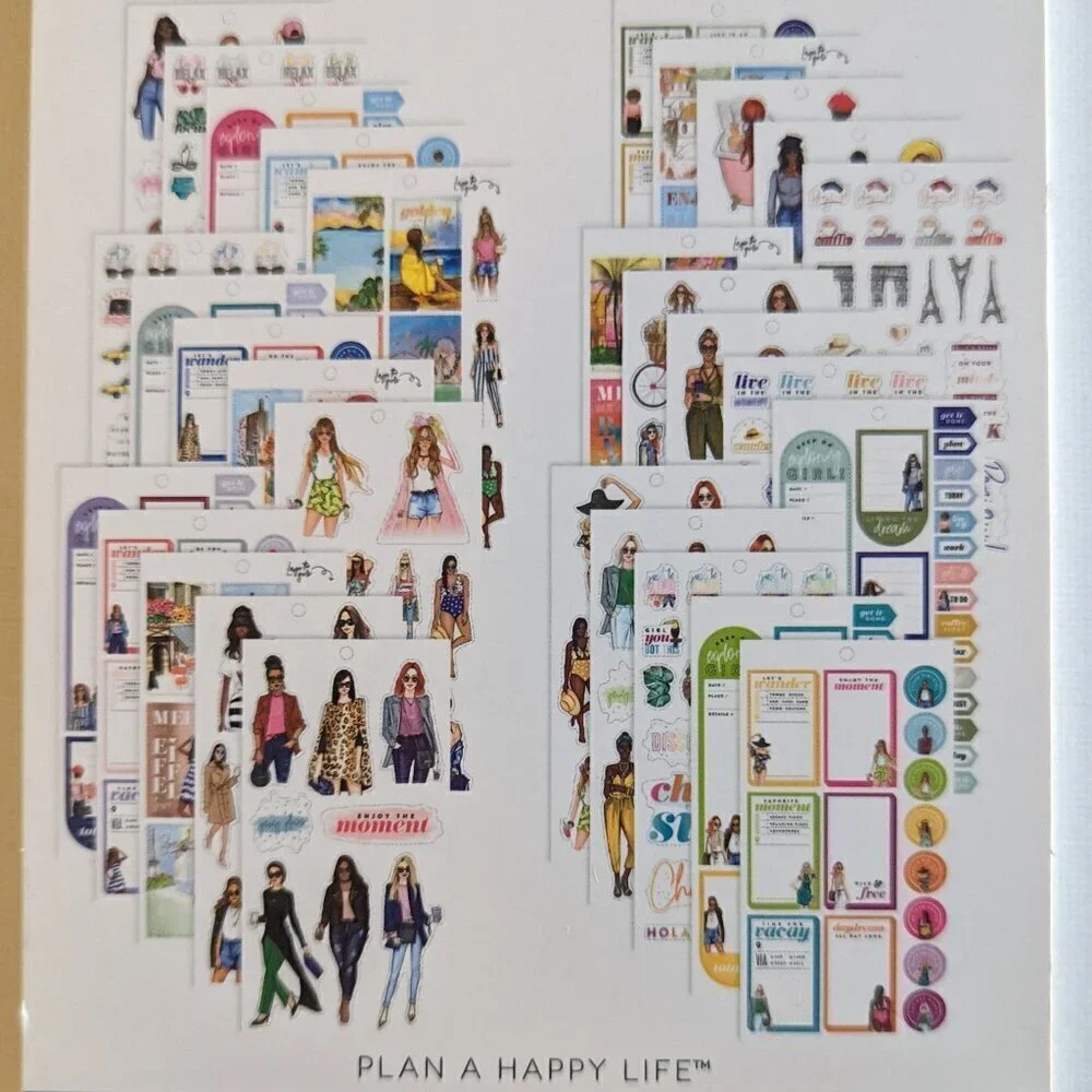 NEW Happy Planner 'Going Places' 397 pcs Rong Rong Classic Sticker Book Fashion